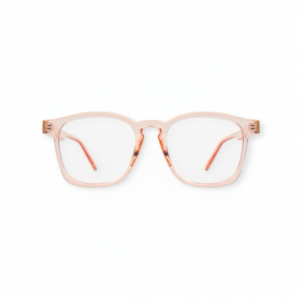 Stylish Pink Square Glasses blue light blocker